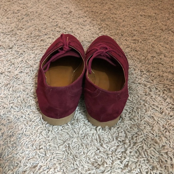 Xhilaration Burgundy Loafers - Picture 3 of 7